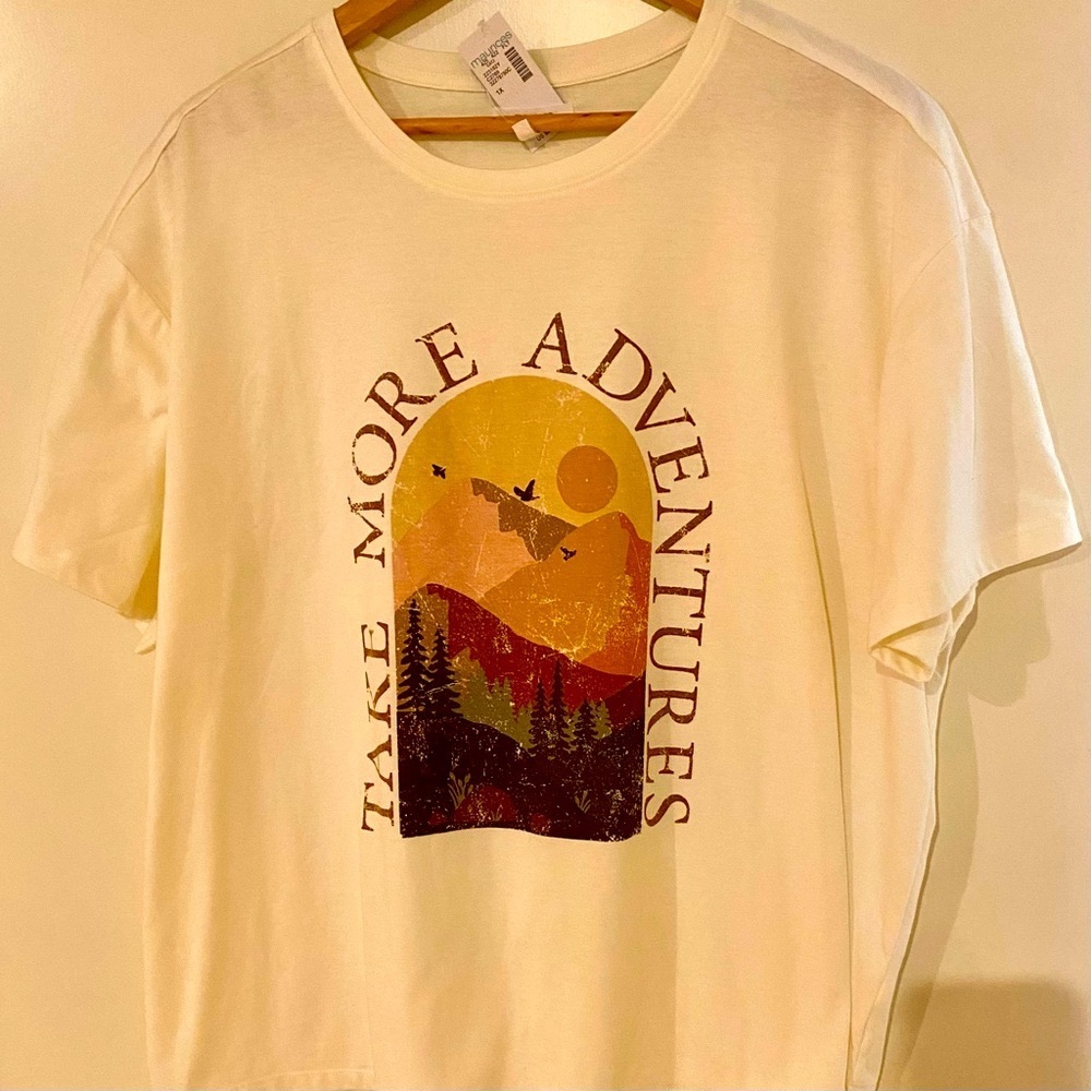 Maurice’s ‘Take More Adventures’ tee shirt NWT